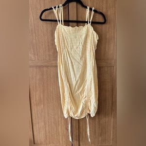 Yellow & Pink Spaghetti Strap Dress
